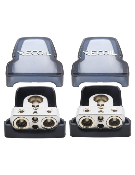 Terminales de Batería Recoil PBT-D08 2 Paquete Latón 0/2/4 y 8 AWG