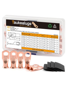 Kit de Conectores de Terminal de Batería Taukealugs 60pcs AWG