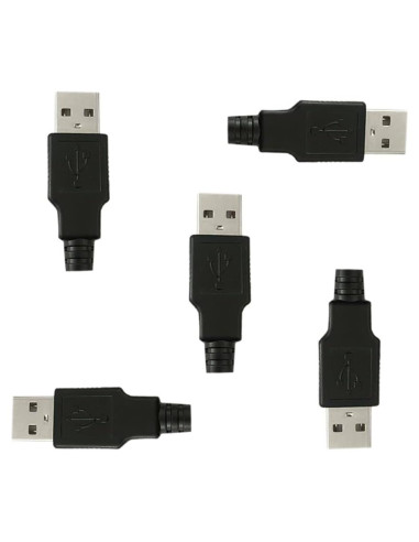 Adaptador USB Tipo A Macho 4 Pines BlingKingdom - 5 Piezas