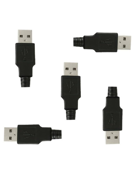 Adaptador USB Tipo A Macho 4 Pines BlingKingdom - 5 Piezas