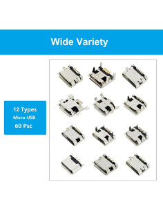 Kit de Conectores Micro USB 60 pcs ByteSwift - 12 Tipos 2