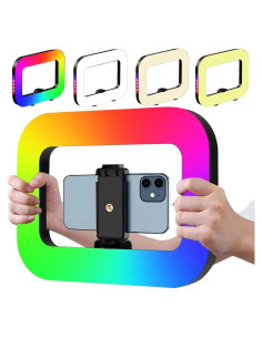 Rig de Video QYPENT YM200 RGB con Luz de Anillo LED 8000mAh