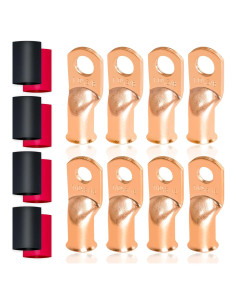 Kit de Conectores de Terminal de Batería 16 PCS Cobre 1/0 AWG