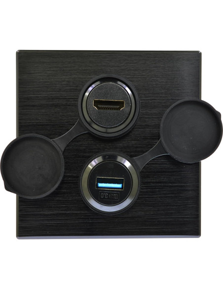 Adaptador USB 3.0 Macho a Hembra YiKaiEn, Impermeable y Duradero