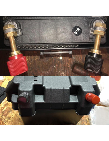 Conector de terminal de batería remota Ampper M10 9.5 mm - 2 unidades