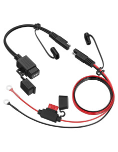 Adaptador SAE a USB MICTUNING Cargador Impermeable 2.1A