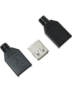 Conector USB 2.0 Hembra Maxmoral 10pcs Tipo Soldadura 2