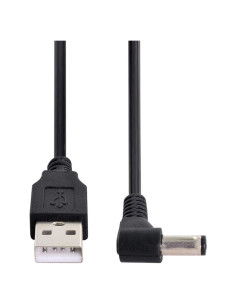 Cable de Carga USB 2.0 Tipo A Macho a 5.5x2.5mm CY 80cm