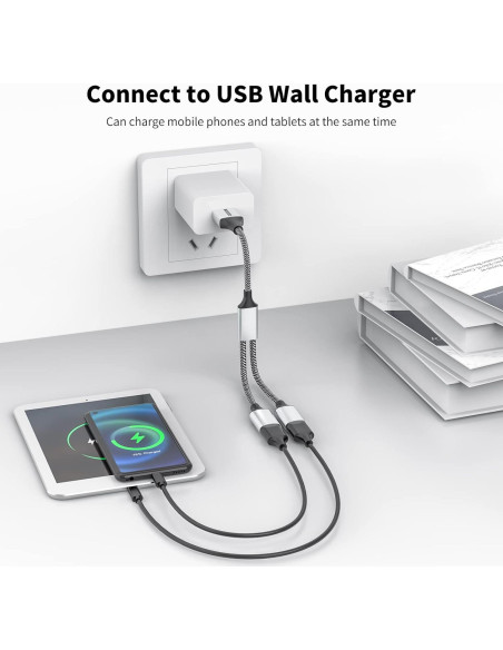 Adaptador USB 2.0 MOGOOD Hub Doble Puerto Plata 480 Mbps