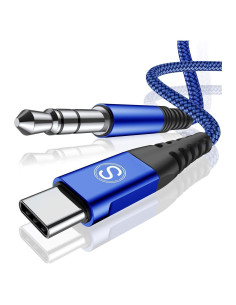 Cable de Audio USB C a 3.5mm 1.22m Sweguard Azul