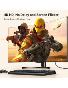 Cable DisplayPort a HDMI UGREEN 1.0m 4K 1080P@120Hz 2