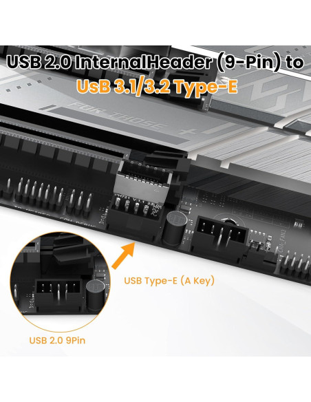 Adaptador USB 2.0 a 3.2 Gen 1 DALQUIS 5g 13x24mm