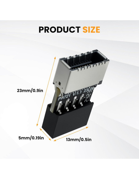 Adaptador USB 2.0 a 3.2 Gen 1 DALQUIS 5g 13x24mm