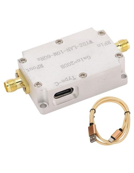 Amplificador LNA de Bajo Ruido WALFRONT 10M-6GHz 20dB