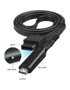 Convertidor HDMI para Wii HDSUNWSTD 1M 1080P NTSC PAL 2