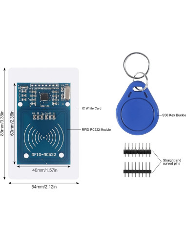 Kit Módulo RFID RC522 4 Piezas 13.56MHz 3.3V