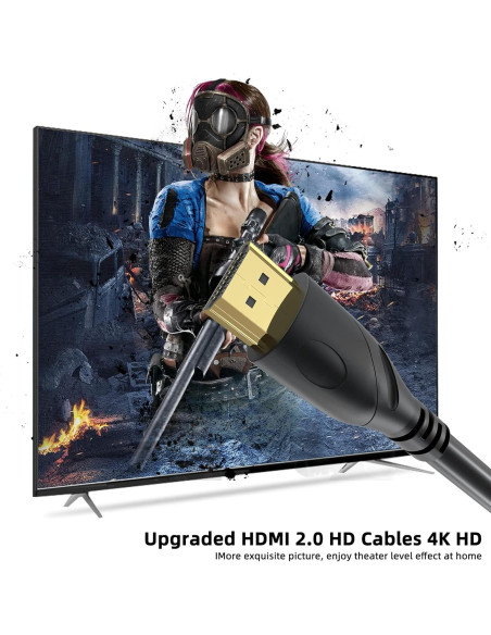 Cable HDMI 4K 7.62m Rommisie Ultra Alta Velocidad 18Gbps