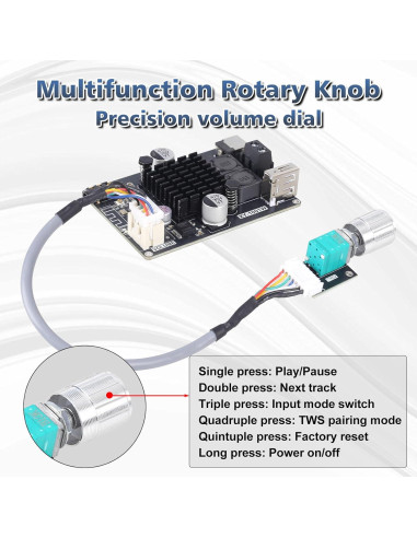 Amplificador de Audio Bluetooth PEMENOL XY-1001W 100W TWS