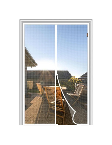 MAGZO Puerta de Pantalla Magnética 91 x 213 cm Blanca