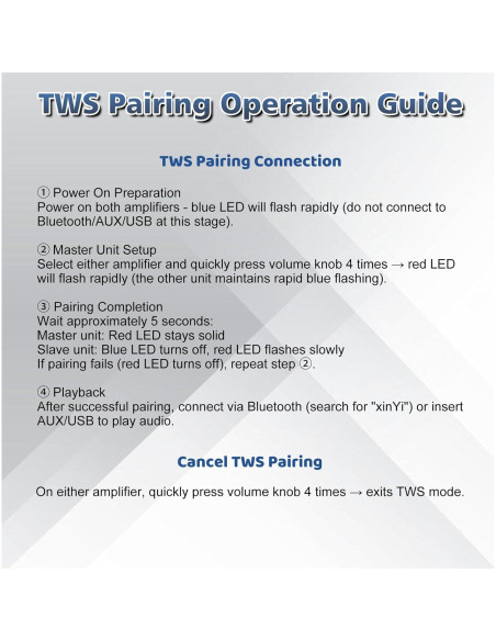Amplificador de Audio Bluetooth PEMENOL XY-1001W 100W TWS Amplificador de Audio Bluetooth PEMENOL XY-1001W 100W TWS