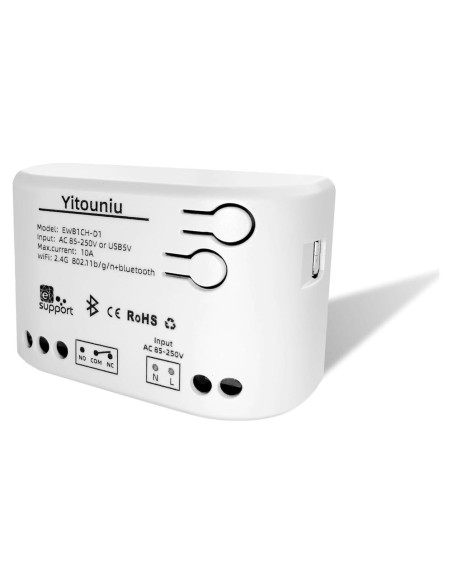 Interruptor Inteligente Inalámbrico Yitouniu 1CH WiFi 2200W