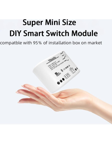 Interruptor Inteligente Inalámbrico Yitouniu 1CH WiFi 2200W