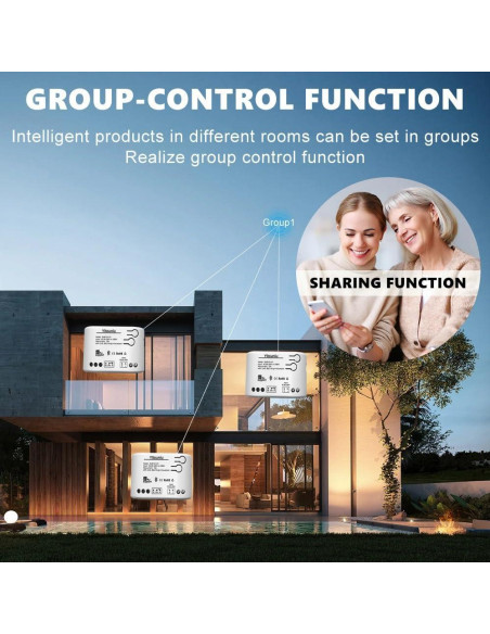 Interruptor Inteligente Inalámbrico Yitouniu 1CH WiFi 2200W