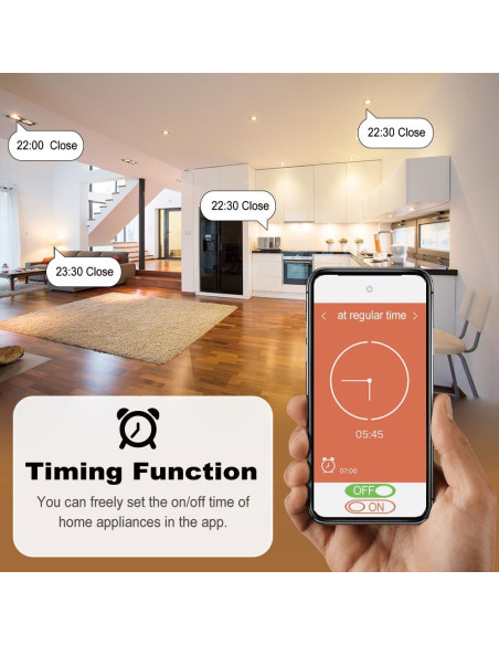 Interruptor Inteligente Inalámbrico Yitouniu 1CH WiFi 2200W