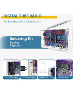 Kit de Soldadura Electrónica EIELE Raaaadio Digital 87-108MHz 2