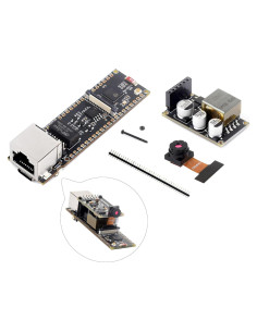 Placa de Desarrollo Ethernet Wonrabai ESP32-S3 con PoE y Cámara OV2640