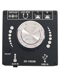 Placa de Audio Bluetooth 5.0 ZK-1002M 2.0 Estéreo 200W