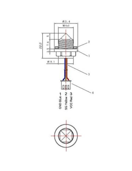 Sensor de Nivel de Líquido Óptico EPTTECH 500mm Alta Sensibilidad