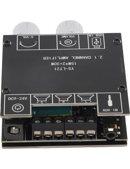 Amplificador Digital de Audio Bluetooth SPYMINNPOO 2.1 Canal 15W 30W