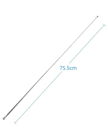 Kit Antena de Radio DAB FM POBADY 75 Ohm 7 Secciones 75.5cm