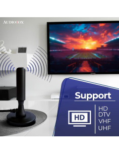 Antena HDTV Audiobox ANT-300 | Soporta 1080P, Rango 40 km 2