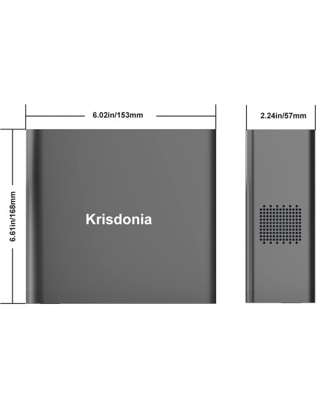 Krisdonia Batería Portátil 130W 40000mAh USB-C y AC