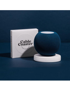 Soporte Organizador de Cables CableCoaster Blanco para HomePod Mini 2