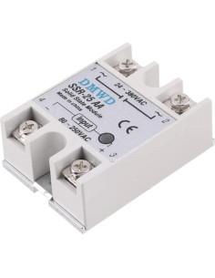 Relé de Estado Sólido DMWD SSR-25AA 25A 80-250V AC a 24-380V AC 2