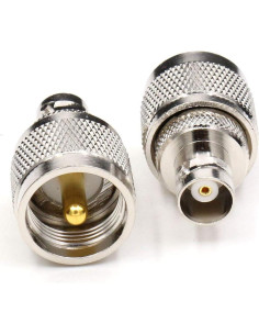 Adaptadores Coaxiales UHF Macho a BNC Hembra ANHAN - 2 Piezas 2