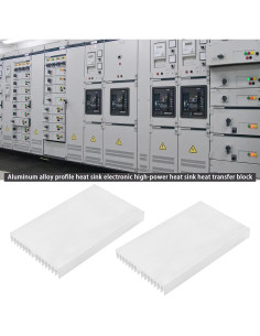 Paquete de 2 Disipadores de Calor Aluminio LT Easiyl 100x60x10mm 2