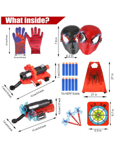 Juego de Lanzador de Cuerda Spider-Man mmitlink - 2 Lanzadores, Guantes y Más 2