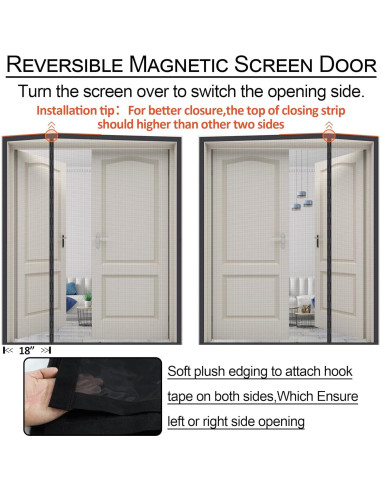 Puerta de Pantalla Magnética Okayavo 73x205 cm Resistente