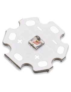 5 Piezas LED Rojo 620nm 3W SMD 3535 LEDGUHON con PCB 20mm