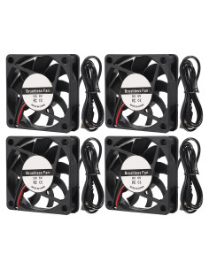 4 Ventiladores USB Sin Escobillas AITAO 6015 60x15mm 5V