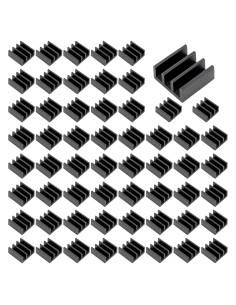 50 Pcs Mini Disipadores de Calor Aluminio Unxuey 11x11x5 mm