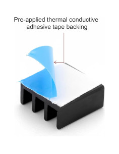 50 Pcs Mini Disipadores de Calor Aluminio Unxuey 11x11x5 mm 2