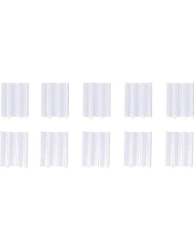 Lote de 10 Radiadores de Aluminio TO-92 EMKIERTYERYR para Amplificadores