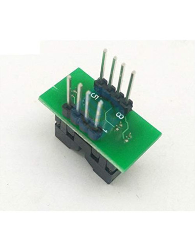 Adaptador de zócalo programador IC MSOP8 a DIP8 DIYMakerLab