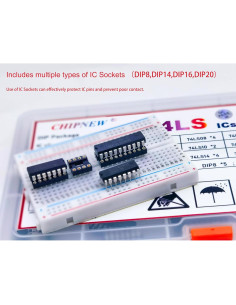Kit 60Pcs IC Lógicos Schottky TTL SN74LSxx CHIPNEW 2