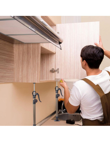 Gato de Gabinete MANQO MA-50-115-BRN-2 Ajustable 60kg